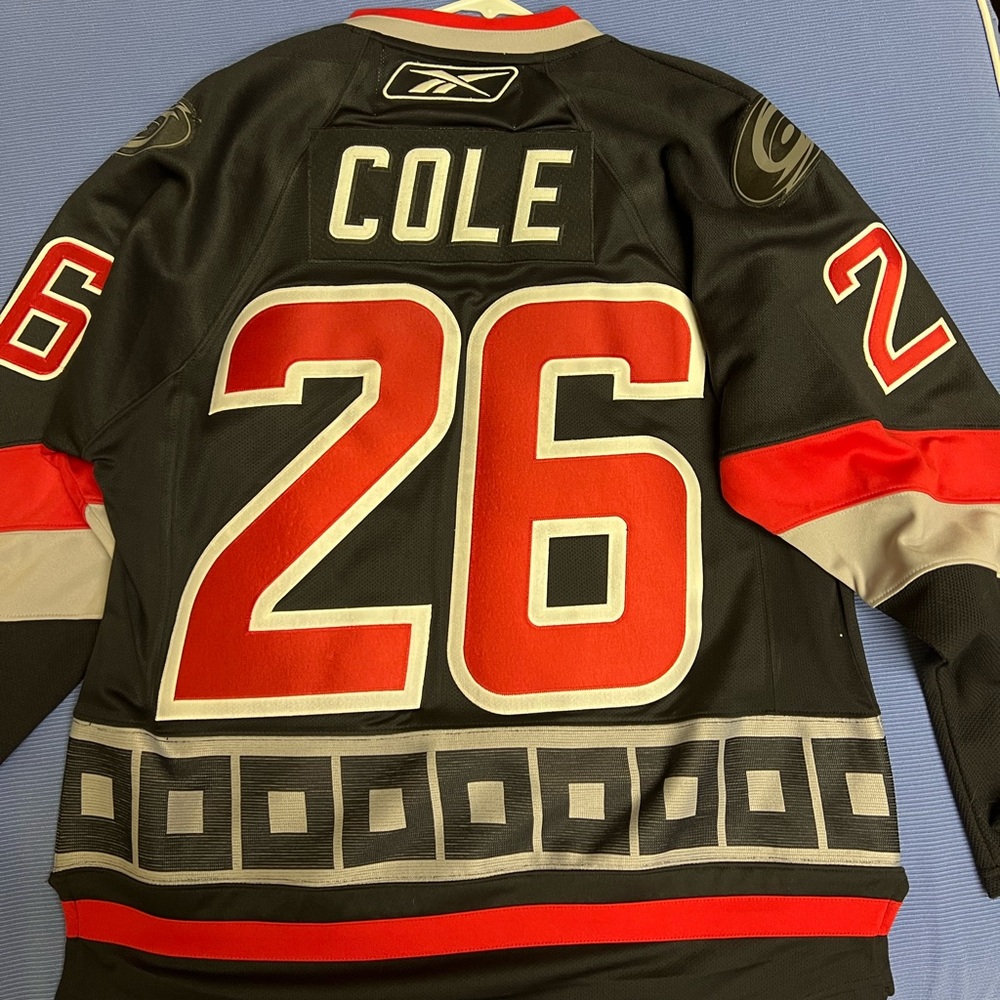 Carolina Hurricanes Erik Cole Black Sweater